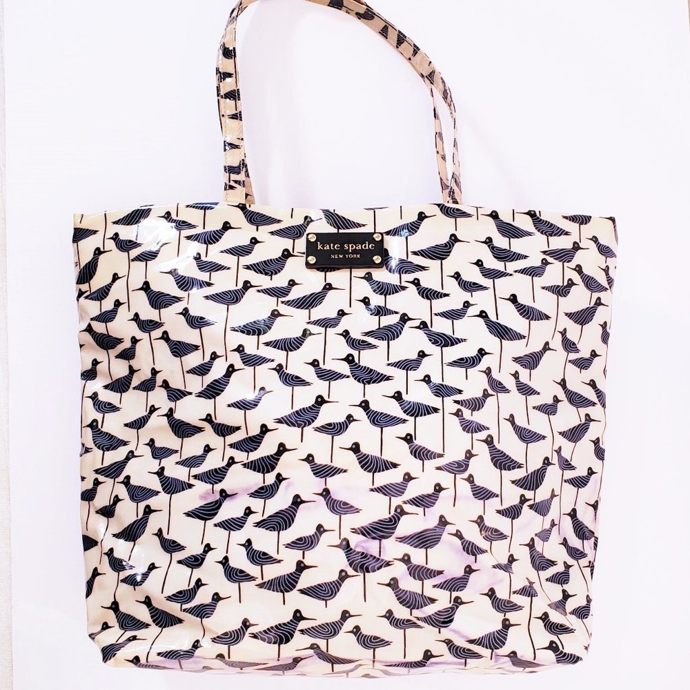 SOLD Kate Spade Blue Bird Shopper Bag